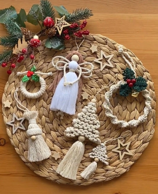 Macrame Christmas Ornaments Kit