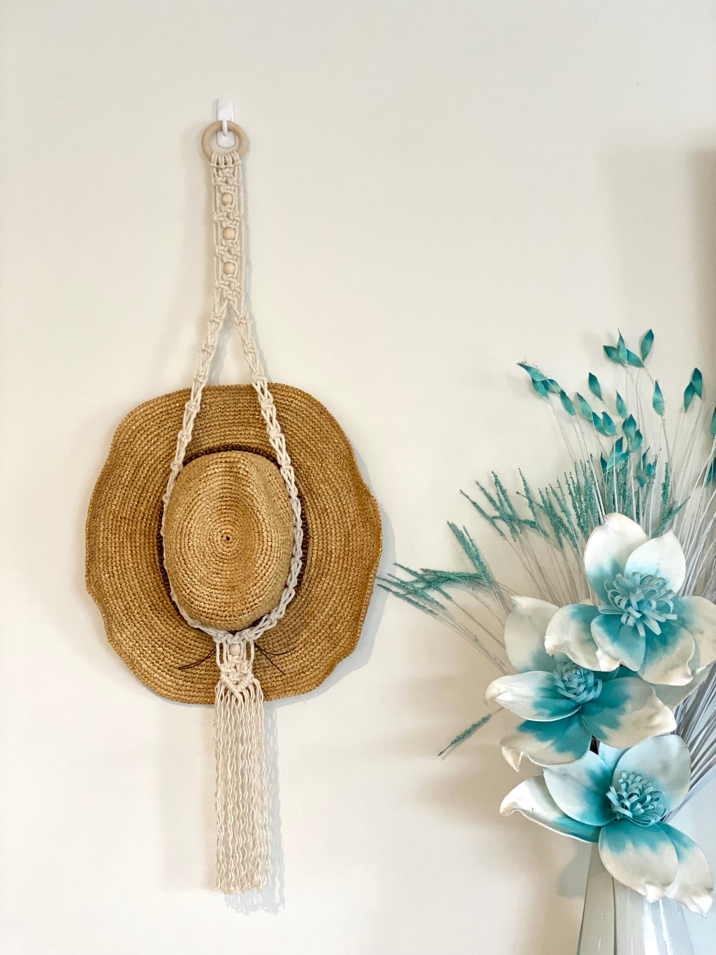 Macrame Hat Hangers - Single or Double