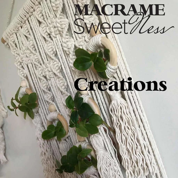 Handmade macrame wall hangings, macrame handbags, baby nursery designs and custom orders