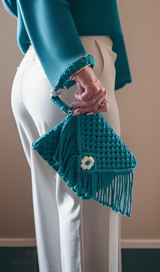 Macrame Clutch Purse / Bag