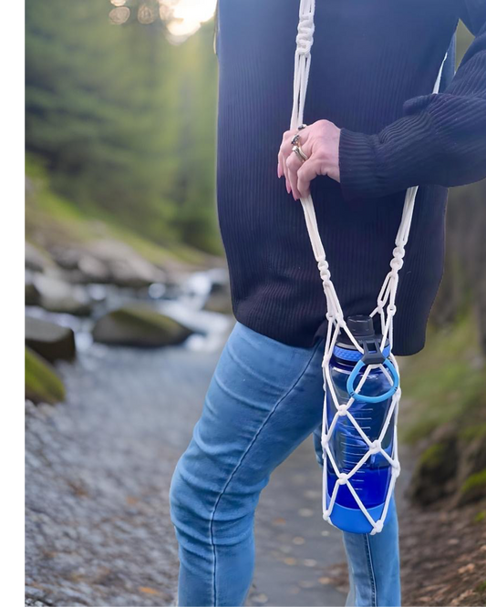 Macrame Drink Bottle Carrier / Holder DIY Kit